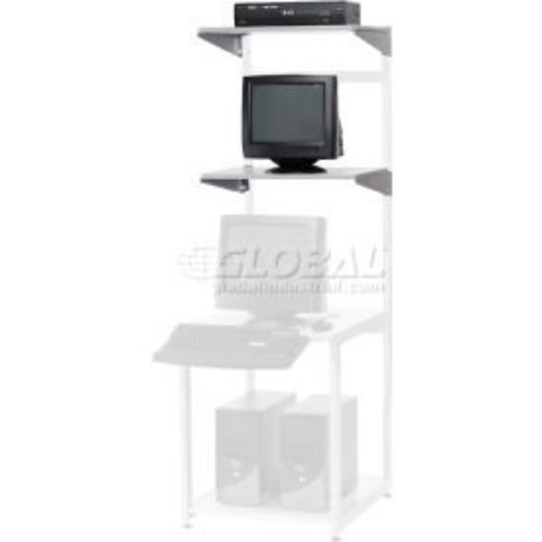 Global Equipment Additional 24"W x 18"D Shelf for LAN Workstation - Set of 2 C-23978